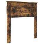 vidaXL Lit de Rangement Chêne fumé 75 x 190 cm Bois d'ingénierie