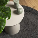 vidaXL Tapis shaggy PAMPLONA poils longs moderne anthracite Ø 80 cm