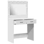 vidaXL Coiffeuse Blanc 78.5 x 41 x 135 cm Bois d'ingénierie