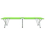 vidaXL Lit de camping pliant 2 Pièces Vert foncé 62 x 194 x 42 cm
