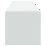 vidaXL Meuble TV mural Blanc 98 x 31 x 30 cm Bois d'ingénierie