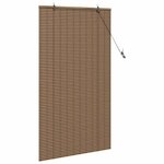 vidaXL Store de Fenêtre avec des rideaux Marron 100 x 160 cm Bambou