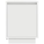 VidaXL Tables de chevet avec lumières LED 2 Pièces blanc 38x34x50 cm