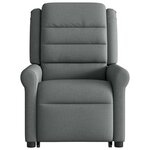 vidaXL Fauteuil de massage inclinable Gris foncé Tissu