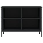 vidaXL Armoire à chaussures noir 69x35x50 cm bois d'ingénierie