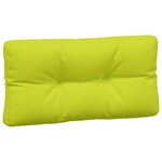 vidaXL Coussins de palette lot de 3 vert vif tissu