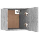 vidaXL Table de chevet Gris béton 30 5x30x30 cm Bois d'ingénierie