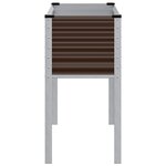 vidaXL Jardinière marron 100x45x90 cm acier