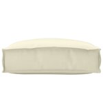 vidaXL Coussin Crème 50 x 50 x 12 cm Tissu Oxford