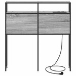 vidaXL Tête de lit de rangement Sonoma gris 90 cm Bois d'ingénierie