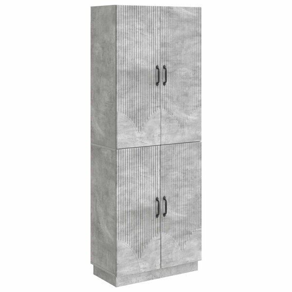 vidaXL Ensemble de Meubles 2 Pièces Gris béton Bois d'ingénierie