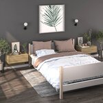 vidaXL Tables de chevet murales 2 Pièces Chêne sonoma