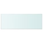 vidaXL Panneaux d'étagère 2 Pièces Verre Transparent 80 x 30 cm