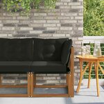 vidaXL Canapé d'angle extérieur Naturel