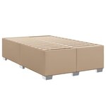 vidaXL Cadre de lit cappuccino 120x190 cm similicuir