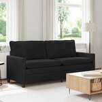 vidaXL Canapé Noir 196 x 81 x 87 5 cm Velours