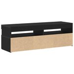 vidaXL Meuble TV Chêne noir 120 x 35 x 40 cm Bois d'ingénierie