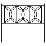 vidaXL Tête de lit métal noir 107 cm