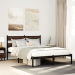 vidaXL Cadre de lit sans matelas avec tête de lit 160x200 cm