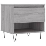 vidaXL Tables basses 2 Pièces sonoma gris 50x46x50 cm bois d'ingénierie