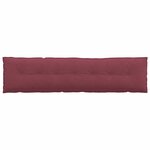 vidaXL Coussin de Dos Bordeaux 200 x 19 x 50 cm tissu