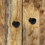 vidaXL Armoire lavabo de salle de bain bois massif de manguier