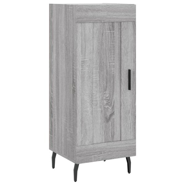 vidaXL Buffet Sonoma gris 34 5x34x90 cm Bois d'ingénierie