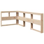 vidaXL Lit bibliothèque sans matelas 90x190 cm bois de pin massif