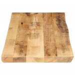 vidaXL Dessus de table bord vivant 80x40x2 5 cm bois de manguier brut