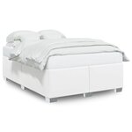 vidaXL Cadre de lit sans matelas blanc 140x190 cm similicuir