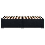 vidaXL Cadre de lit sans matelas noir 90x190 cm tissu