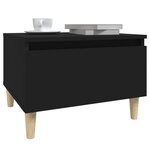 vidaXL Tables d'appoint 2 Pièces Noir 50x46x35 cm Bois d'ingénierie