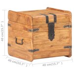vidaXL Coffre 40x40x40 cm Bois d'acacia solide