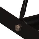 vidaXL Ensemble de bar 7 Pièces Bois solide et cuir véritable