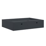 vidaXL Vasque 60x38x11 cm fonte minérale/marbre anthracite