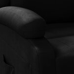 vidaXL Fauteuil inclinable Noir Similicuir