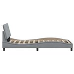 vidaXL Cadre de lit sans matelas gris clair 90x190 cm tissu