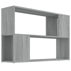 vidaXL Bibliothèque Sonoma gris 100x24x63 cm Bois d'ingénierie