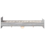 vidaXL Cadre de lit sans matelas sonoma gris 160x200 cm