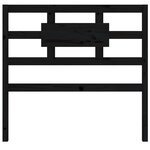 vidaXL Tête de lit Noir 80 5x4x100 cm Bois massif de pin