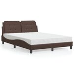 vidaXL Cadre de lit sans matelas Zadar marron 120x200 cm similicuir