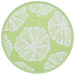 vidaXL Tapis d'extérieur vert Ø120 cm PP