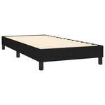 vidaXL Sommier à lattes de lit avec matelas Noir 90x200 cm Tissu