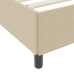 vidaXL Cadre de lit Vert clair Gris 120x190 cm Tissu en velours côtelé