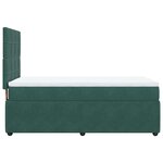 vidaXL Sommier à lattes de lit avec matelas Vert foncé 100x200 cm