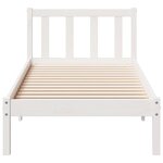 vidaXL Cadre de lit extra long sans matelas 80x220 cm bois massif pin