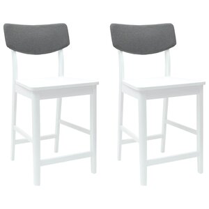 vidaXL Chaises de salle à manger 2 Pièces Blanc 48 x 49 x 95 cm