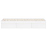 vidaXL Cadre de lit blanc 120x200 cm