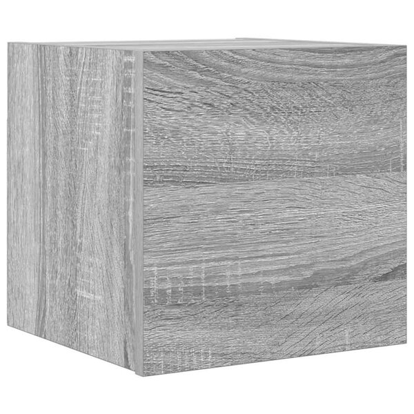 vidaXL Meuble TV mural Sonoma gris 30 5x30x30 cm
