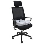 vidaXL Oreiller avec oreiller Gris clair 50 x 43 x 10 cm Coton